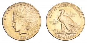 UNITED STATES. Indian Head, 1907-33. Gold 10 Dollars 1926, Philadelphia. 16.72 g. Fr. 166; KM 130. Uncirculated.
