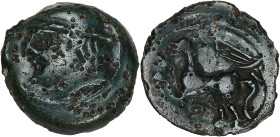 GAULE
Suessions. Bronze CRICIRV, Classe III, var. 1 ND (second tiers du Ier siècle avant J.-C. et période pré-augustéenne). LT.7951 - DT.554 - IDF cf....