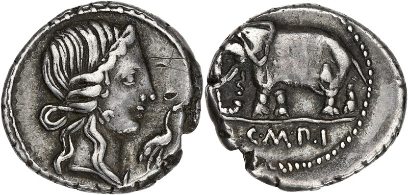 RÉPUBLIQUE ROMAINE
Q. Caecilius Metellus. Denier ND (81 av. J.-C.), Italie. RRC....