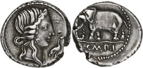 RÉPUBLIQUE ROMAINE
Q. Caecilius Metellus. Denier ND (81 av. J.-C.), Italie. RRC.374/1 ; Argent - 3,97 g - 17,5 mm - 12 h
Rare. TTB.
Q. Caecilius Mette...