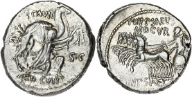 RÉPUBLIQUE ROMAINE
Aemilia, L. Aemilius Lepidus Paullus. Denier ND (58 av. J.-C.), Rome. RRC.422/1a ; Argent - 3,96 g - 18,5 mm - 6 h
Avec AED CVR en ...