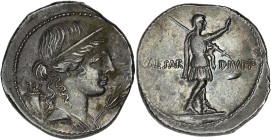 EMPIRE ROMAIN
Auguste (27 av. J.-C. - 14 ap. J.-C.). Denier 29 av. J.-C., Rome. RIC.253 ; Argent - 3,78 g - 20,5 mm - 8 h
Belle patine. Presque Superb...