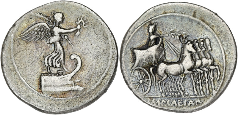 EMPIRE ROMAIN
Auguste (27 av. J.-C. - 14 ap. J.-C.). Denier 29 av. J.-C., Rome. ...