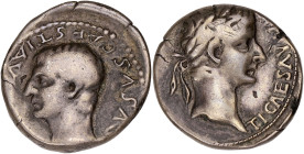 EMPIRE ROMAIN
Tibère (14-37). Drachme avec Drusus 33-34, Césarée de Cappadoce. RIC.87 - RPC.3622 ; Argent - 3,41 g - 17 mm - 12 h
Rare type. Anciennem...