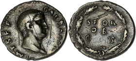 EMPIRE ROMAIN
Galba (68-69). Denier 68, Rome. RIC.167 ; Argent - 3,29 g - 17 mm - 6 h
fines rayures. Belle patine. TTB.