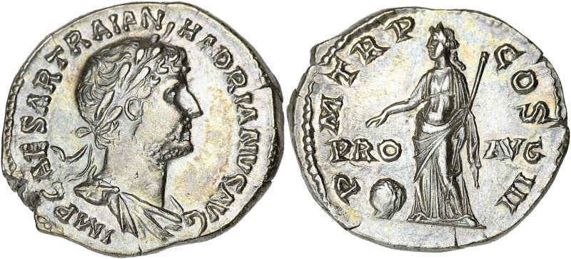 EMPIRE ROMAIN
Hadrien (117-138). Denier 121, Rome. RIC.133 ; Argent - 3,45 g - 1...