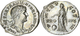 EMPIRE ROMAIN
Hadrien (117-138). Denier 121, Rome. RIC.133 ; Argent - 3,45 g - 17 mm - 6 h
Belle patine. TTB à Superbe.