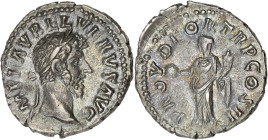EMPIRE ROMAIN
Lucius Verus (161-169). Denier 161, Rome. RIC.463 ; Argent - 3,01 g - 18,5 mm - 6 h
Patine grise aux reflets bleutés. Superbe.
