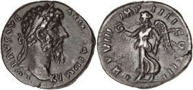 EMPIRE ROMAIN
Lucius Verus (161-169). Denier 167-168, Rome. RIC.580 ; Argent - 3,30 g - 17,5 mm - 6 h
Patine noire. TTB à Superbe.