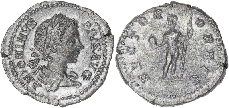 EMPIRE ROMAIN
Caracalla (198-217). Denier 199-201, Rome. RIC.141 ; Argent - 3,53...
