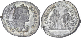 EMPIRE ROMAIN
Caracalla (198-217). Denier, Jeux séculaires 204, Rome. RIC.74a ; Argent - 3,27 g - 17,5 mm - 6 h
Rare denier. Superbe.