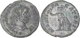 EMPIRE ROMAIN
Caracalla (198-217). Denier 210-213, Rome. RIC.222 ; Argent - 3,01 g - 18 mm - 6 h
Semble fourré. TTB.