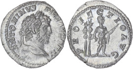 EMPIRE ROMAIN
Caracalla (198-217). Denier 213, Rome. RIC.225 ; Argent - 3,24 g - 18 mm - 12 h
Superbe.