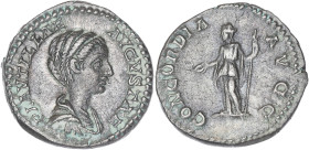EMPIRE ROMAIN
Plautille (202-211). Denier 202, Rome. RIC.363a ; Argent - 3,44 g - 18 mm - 12 h
TTB à Superbe.