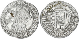 ALLEMAGNE
Trèves (archevêché de), Karl Gaspar von der Leyen (1652-1676). 4 pfennig (1/2 albus) 1661, Trèves. KM.121 ; Argent - 0,85 g - 18 mm - 12 h
S...
