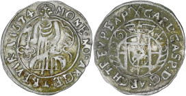 ALLEMAGNE
Trèves (archevêché de), Karl Gaspar von der Leyen (1652-1676). 4 pfennig (1/2 albus) 1674, Trèves. KM.127 ; Argent - 0,80 g - 18 mm - 5 h
TT...