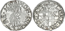 ALLEMAGNE
Trèves (archevêché de), Johann Hugo von Orsbeck (1676-1711). 4 pfennig (1/2 albus) 1688 CL, Trèves. KM.154 ; Argent - 0,90 g - 18 mm - 12 h
...