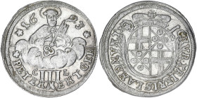 ALLEMAGNE
Trèves (archevêché de), Johann Hugo von Orsbeck (1676-1711). III Petermenger 1693, Trèves. KM.176 ; Argent - 2,39 g
Superbe.