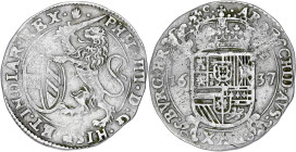 BELGIQUE
Brabant (duché de), Philippe IV (1621-1665). Escalin 1637, Anvers. HV.648.AN ; Argent - 4,92 g - 31 mm - 5 h
TTB.