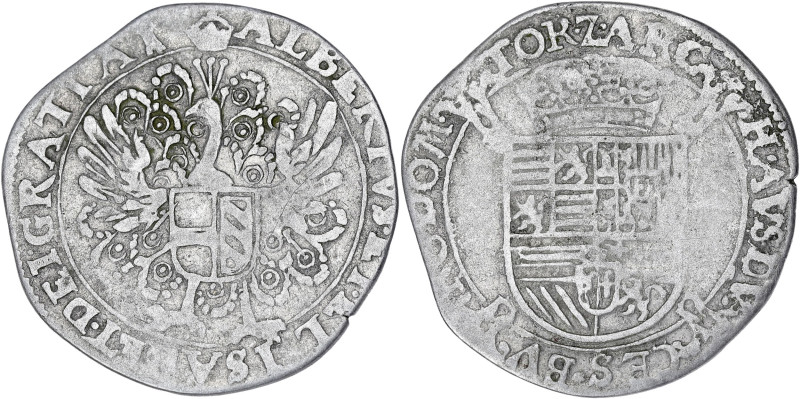 BELGIQUE
Tournai (seigneurie de), Albert et Isabelle (1598-1621). Escalin ND, To...
