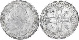FRANCE / CAPÉTIENS
Louis XIV (1643-1715). Demi-écu aux huit L, 1er type 1690, S, Reims. Dy.1515A - G.184 ; Argent - 13,19 g - 34 mm - 6 h
Sans ponctua...