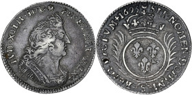 FRANCE / CAPÉTIENS
Louis XIV (1643-1715). Quart d’écu aux palmes 1693, S, Reims. Dy.1522A - G.152 ; Argent - 6,44 g - 29 mm - 6 h
Trèfle au droit et a...