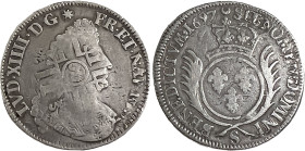 FRANCE / CAPÉTIENS
Louis XIV (1643-1715). Demi-écu aux palmes 1697, S, Reims. Dy.1521A - G.185 ; Argent - 13,30 g - 34 mm - 6 h
Provient d’une vente B...
