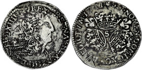 FRANCE / CAPÉTIENS
Louis XIV (1643-1715). Quart d’écu aux trois couronnes, faux d’époque 1711, S, Reims. Dy. cf.1570 - G. cf.165 ; Argent - 5,85 g - 2...