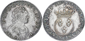 FRANCE / CAPÉTIENS
Louis XV (1715-1774). Quart d’écu dit Vertugadin 171[6], S, Reims. Dy.1653A - G.302 ; Argent - 7,59 g - 30 mm - 6 h
Réformation sur...