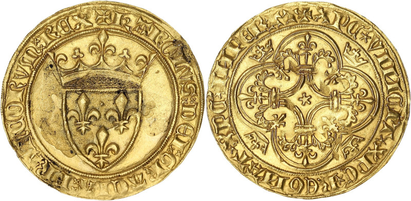 FRANCE / CAPÉTIENS
Charles VI (1380-1422). Écu d’or à la couronne, 2e émission N...