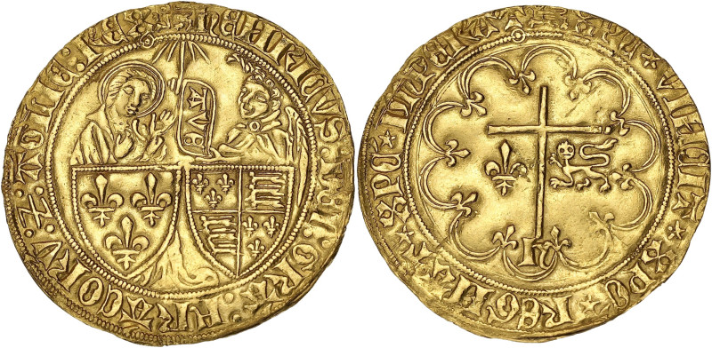 FRANCE / CAPÉTIENS
Henri VI d'Angleterre (1422-1453). Salut d’or 2e émission ND ...