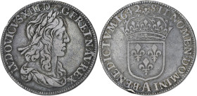 FRANCE / CAPÉTIENS
Louis XIII (1610-1643). Demi-écu, 1er poinçon de Warin 1642, A, Paris (deux points). Dy.1346 - G.49 ; Argent - 13,47 g - 34 mm - 6 ...