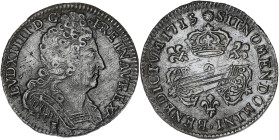 FRANCE / CAPÉTIENS
Louis XIV (1643-1715). Dixième d’écu aux trois couronnes 1715, 9, Rennes. Dy.1571 - G.125 ; Argent - 2,97 g - 22 mm - 6 h
Patine gr...