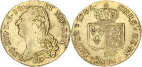 FRANCE / CAPÉTIENS
Louis XVI (1774-1792). Double louis d’or à la tête nue 1786, D, Lyon. Dy.1706 - G.363 - Fr.474 ; Or - 15,25 g - 29 mm - 6 h
TTB....