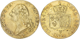 FRANCE / CAPÉTIENS
Louis XVI (1774-1792). Double louis d’or à la tête nue 1786, W, Lille. Dy.1706 - G.363 - Fr.474 ; Or - 15,22 g - 28 mm - 6 h
Légère...
