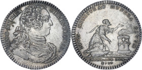JETONS
Louis XV (1715-1774). Jeton, Chambre aux deniers 1737, Paris. F.2494 ; Argent - 6,09 g - 29 mm - 6 h
Belle patine. Superbe.