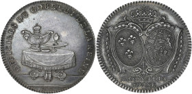 JETONS
Louis XVI (1774-1792). Jeton, Officiers du Gobelet de la Reine Marie-Antoinette ND (c.1780), Paris. F.13305 (cf.2960) ; Argent - 9,25 g - 27 mm...