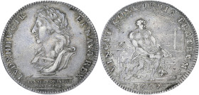 JETONS
Louis XIV (1643-1715). Jeton, les six corps des marchands 1662, Paris. F.4779 ; Argent - 7,97 g - 28,5 mm - 6 h
Avec une étiquette de chez G. B...
