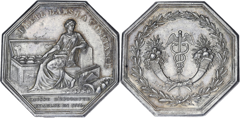 JETONS
Louis XVI (1774-1792). Jeton, Banques, la Caisse d’escompte 1776, Paris. ...
