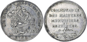 JETONS
Louis XV (1715-1774). Jeton, corporation des Menuisiers et ébénistes 1748, Paris. F.5285 ; Argent - 6,98 g - 28 mm - 6 h
Avec une étiquette de ...