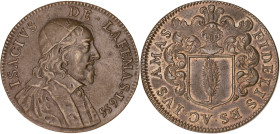 JETONS
Louis XIV (1643-1715). Jeton, noblesse d’Île-de-France, Isaac de Laffemas 1655, Paris. F.5652 - C.2537 - Fl.II.430 ; Cuivre - 9,56 g - 30,5 mm ...