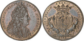 JETONS
Louis XIV (1643-1715). Jeton, noblesse d’Île-de-France, Nicolas Desmaretz 1712, Paris. F.5752 - C.1549 - Fl.II.757 ; Cuivre - 8,12 g - 30 mm - ...