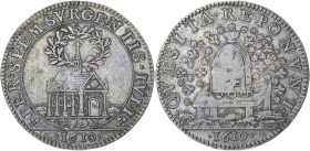 JETONS
Henri IV (1589-1610). Jeton, Ville de Fontainebleau, la Chapelle 1610, Paris. F.6010 ; Argent - 5,53 g - 28 mm - 6 h
Avec une étiquette de chez...