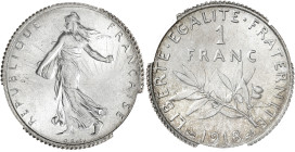 FRANCE
IIIe République (1870-1940). 1 franc Semeuse 1918, Paris. G.467 - F.217 ; Argent - 5 g - 23 mm - 6 h
PCGS MS65 (45235407). Fleur de coin.