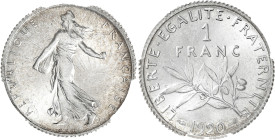 FRANCE
IIIe République (1870-1940). 1 franc Semeuse 1920, Paris. G.467 - F.217 ; Argent - 5 g - 23 mm - 6 h
PCGS MS65 (42185957). Fleur de coin.