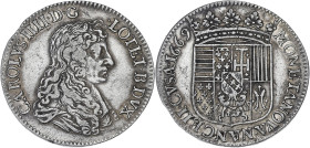 FRANCE / FÉODALES
Lorraine (duché de), Charles IV (1625-1675). Teston 1669, Nancy. Flon 45 ; Argent - 8,55 g - 27,5 mm - 6 h
TTB / Superbe.