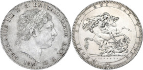 GRANDE-BRETAGNE
Georges III (1760-1820). Couronne (crown) 1819, Londres. KM.675 ; Argent - 28,16 g - 38 mm - 6 h
Monnaie nettoyée rendant le revers br...