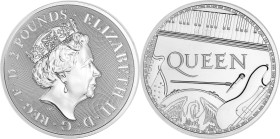 GRANDE-BRETAGNE
Élisabeth II (1952-2022). 2 livres (2 pounds), Queen 2020. Argent - 38 mm - 12 h
PCGS MS69 (43388455). Fleur de coin.