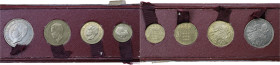 MONACO
Rainier III (1949-2005). Coffret de 4 essais de 10, 20, 50 et 100 francs en métaux communs 1950, Paris. G.MC139-140-141-142 ; Cupro-aluminium -...