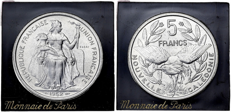 NOUVELLE-CALÉDONIE
IVe République (1947-1958). Essai de 5 francs 1952, Paris. Le...